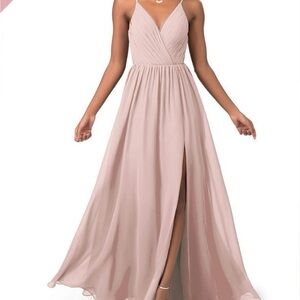 Azazie Gracie Bridesmaid Dress – Dusty Rose – Size A8